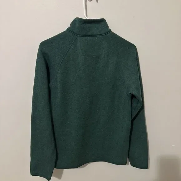 😍 PATAGONIA WOMEN ¼ ZIP PULLOVER FLEECE SWEATER JACKET GREEN SIZE S - Picture 2 of 2